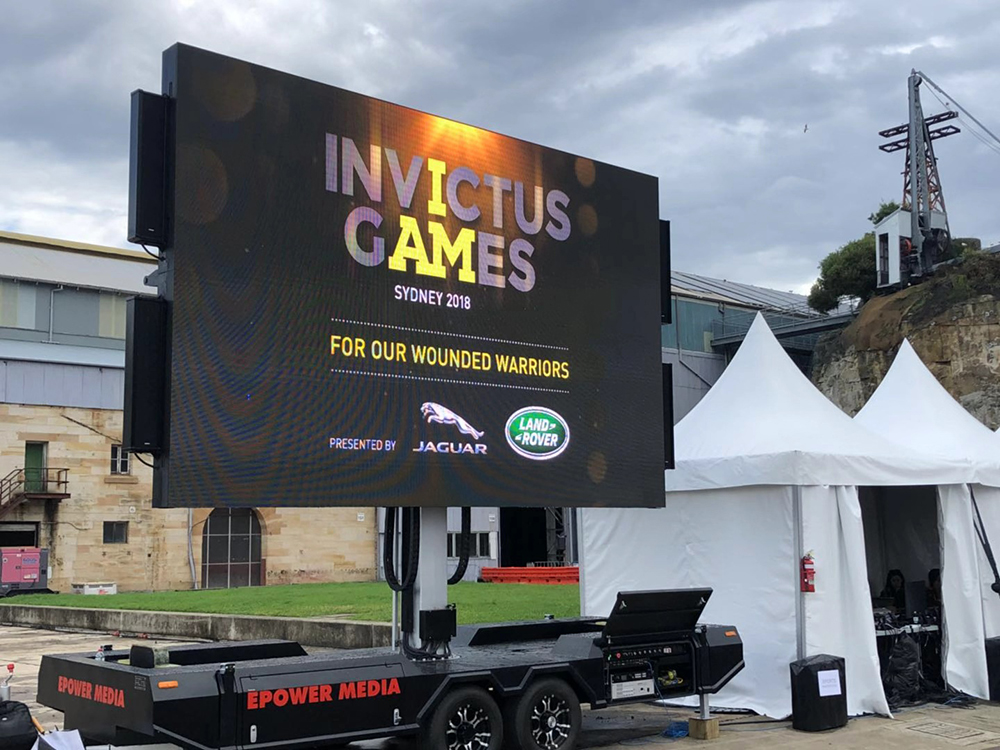 景川“E-F16LED廣告車”MEET哈里王子，亮相悉尼“Invictus Game”運(yùn)動(dòng)會(huì)