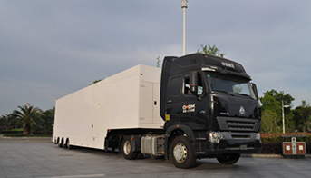 景川超大集裝箱式LED車載屏，戶外賽事移動(dòng)直播新利器