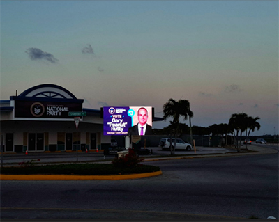 LED移動屏拖車助力“開曼群島選舉活動”